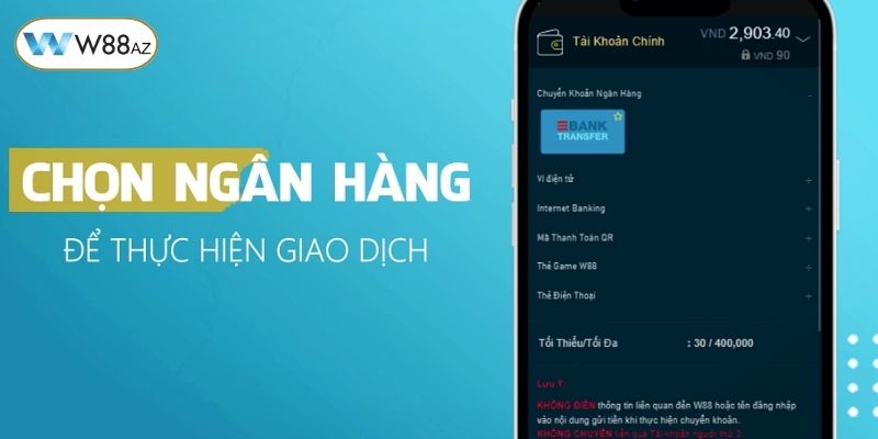 Chuyển khoản ngân hàng vào tài khoản cược cực nhanh